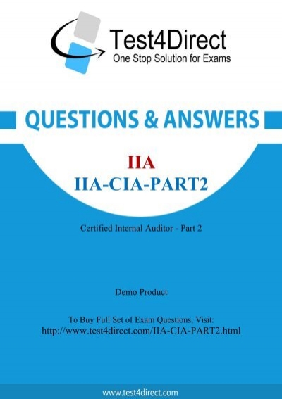 IIA-CIA-Part3 Testantworten - IIA IIA-CIA-Part3 Prüfungsfragen, IIA-CIA-Part3 Antworten
